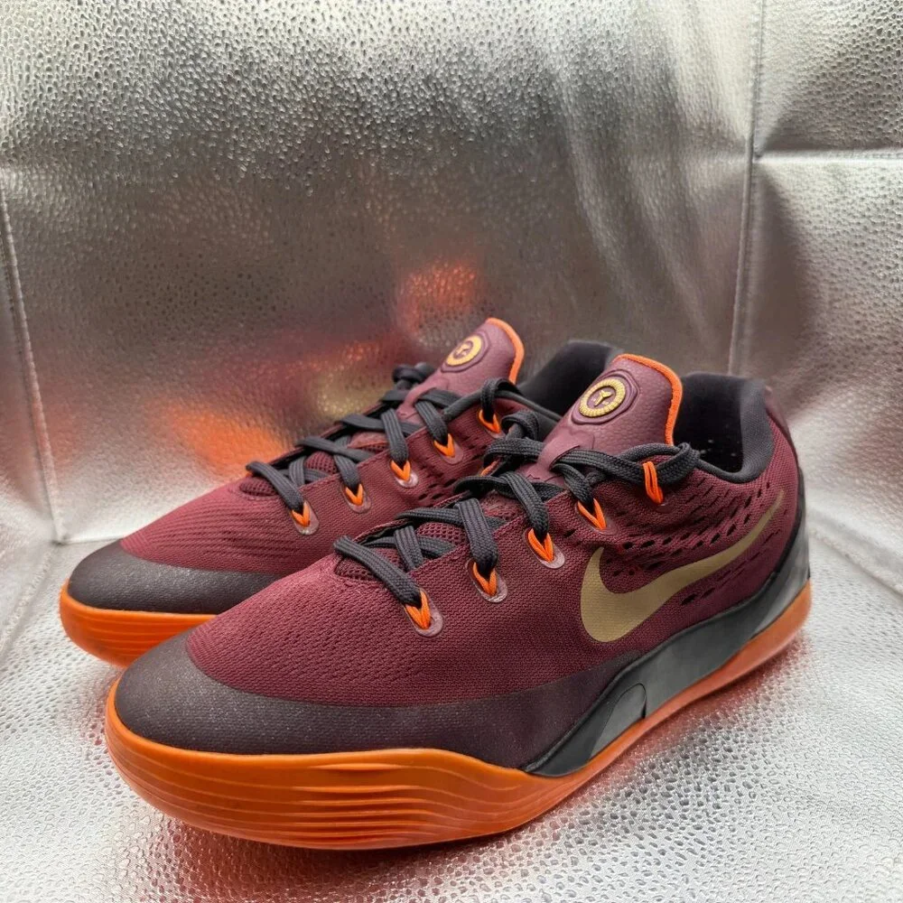 Size 7Y Nike Kobe 9 IX EM Deep Garnet GS Hyper Crimson Kids‎ Shoes 653593-601